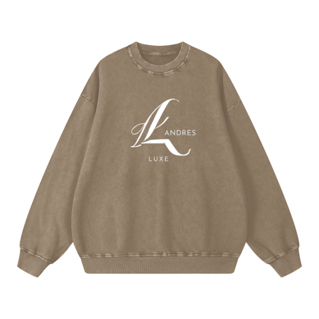 Snow Washed Oversized Sweatshirt